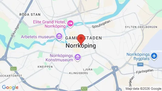 Apartments for rent i Norrköping - kort over placeringen