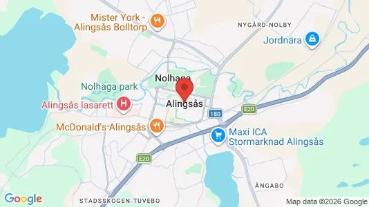 Apartments for rent i Alingsås - kort over placeringen