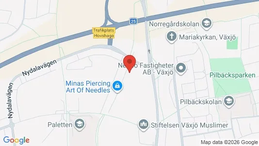 Apartments for rent i Växjö - kort over placeringen