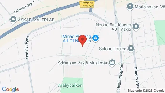 Apartments for rent i Växjö - kort over placeringen