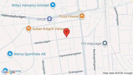 Apartments for rent i Värnamo - kort over placeringen