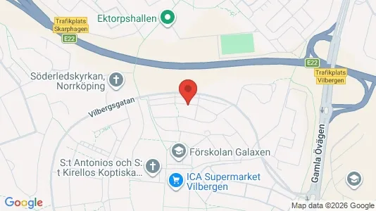 Apartments for rent i Norrköping - kort over placeringen