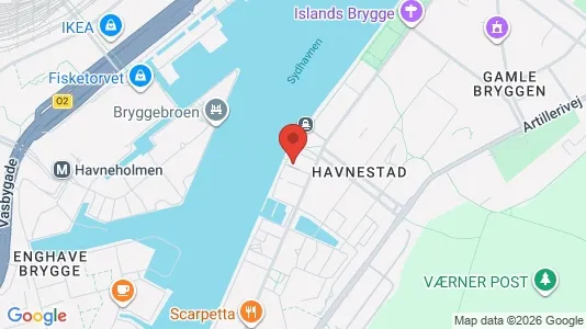 Apartments for rent i Copenhagen S - kort over placeringen