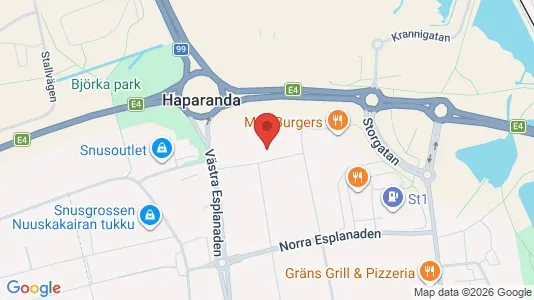 Apartments for rent i Haparanda - kort over placeringen