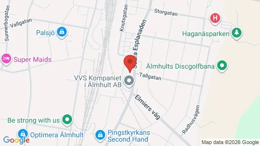 Apartments for rent i Älmhult - kort over placeringen