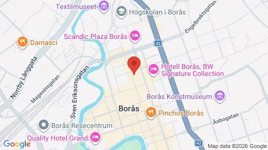 Apartments for rent i Borås - kort over placeringen