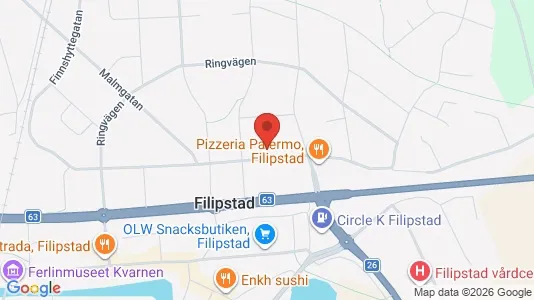 Apartments for rent i Filipstad - kort over placeringen