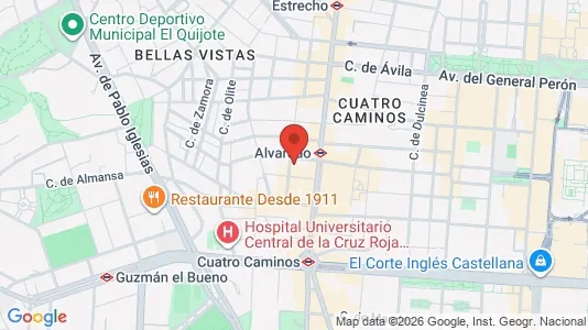 Apartments for rent i Madrid Tetuán - kort over placeringen