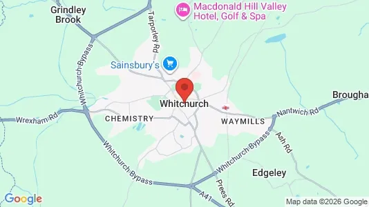 Houses for rent i Whitchurch - Shropshire - kort over placeringen