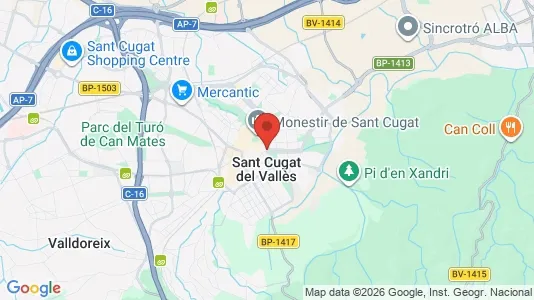 Houses for rent i Sant Cugat del Vallès - kort over placeringen