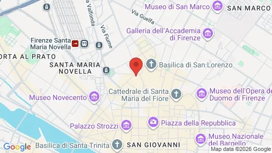 Apartments for rent i Florence - kort over placeringen