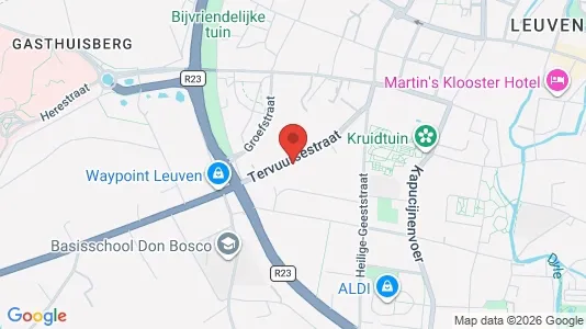 Apartments for rent i Leuven - kort over placeringen