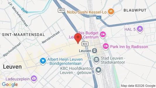 Apartments for rent i Leuven - kort over placeringen