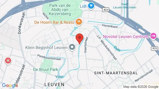 Apartments for rent i Leuven - kort over placeringen