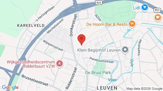 Apartments for rent i Leuven - kort over placeringen