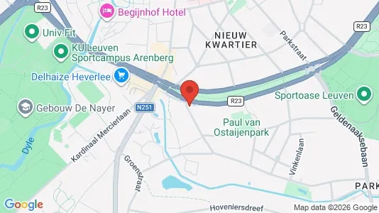 Apartments for rent i Leuven - kort over placeringen