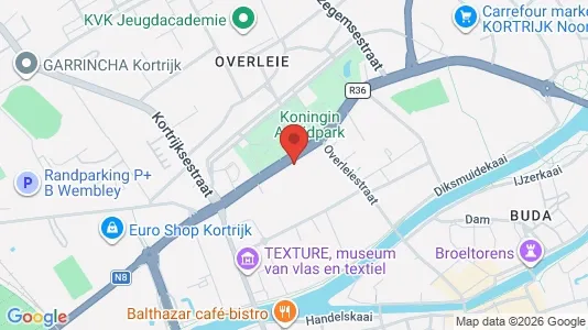 Apartments for rent i Kortrijk - kort over placeringen