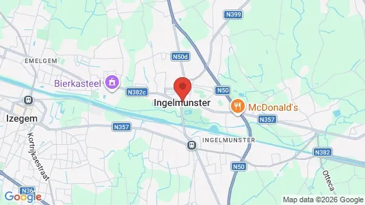 Houses for rent i Ingelmunster - kort over placeringen