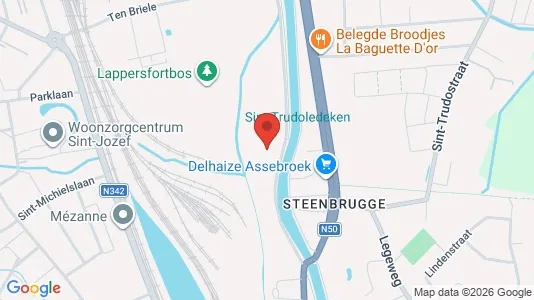 Apartments for rent i Brugge - kort over placeringen