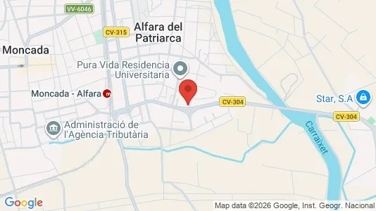 Rooms for rent i Alfara del Patriarca - kort over placeringen