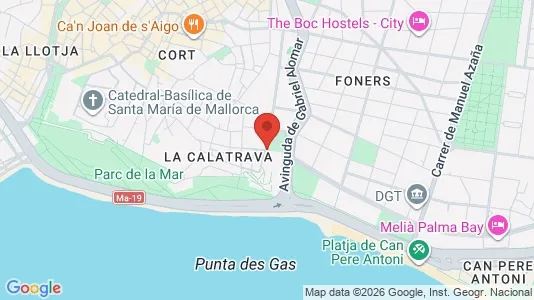 Apartments for rent i Palma de Mallorca - kort over placeringen