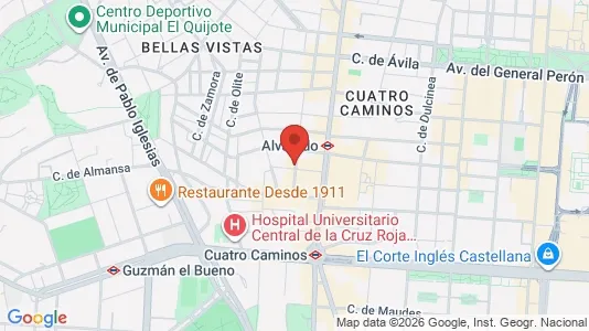 Apartments for rent i Madrid Tetuán - kort over placeringen