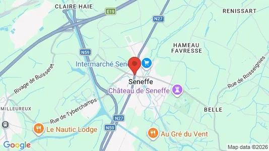 Apartments for rent i Seneffe - kort over placeringen