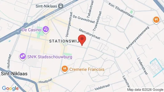 Apartments for rent i Sint-Niklaas - kort over placeringen