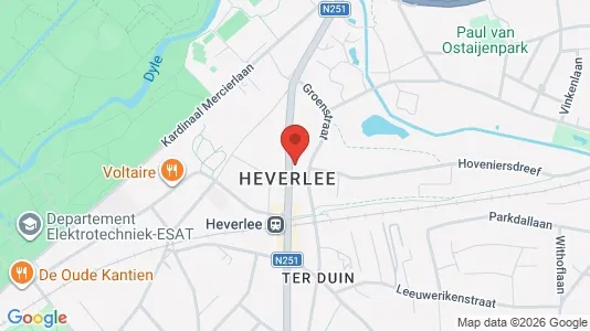 Apartments for rent i Leuven - kort over placeringen