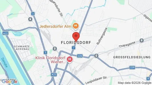 Houses for rent i Vienna Floridsdorf - kort over placeringen