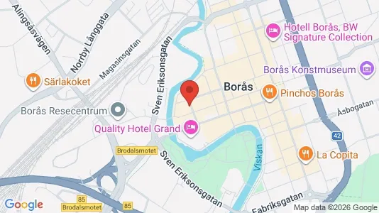 Apartments for rent i Borås - kort over placeringen