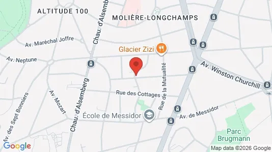 Apartments for rent i Brussels Ukkel - kort over placeringen