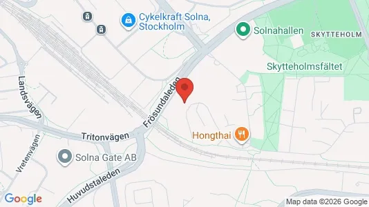 Apartments for rent i Solna - kort over placeringen
