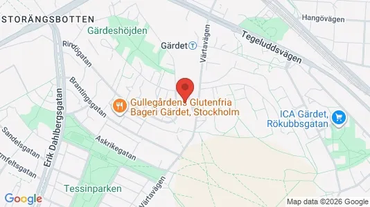 Apartments for rent i Gärdet/Djurgården - kort over placeringen