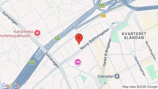 Apartments for rent i Vasastan - kort over placeringen