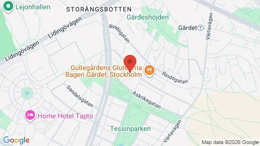 Apartments for rent i Gärdet/Djurgården - kort over placeringen