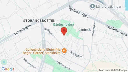 Apartments for rent i Gärdet/Djurgården - kort over placeringen