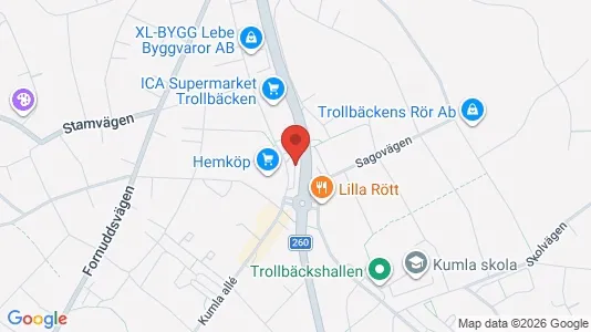 Apartments for rent i Tyresö - kort over placeringen