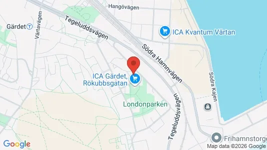 Apartments for rent i Gärdet/Djurgården - kort over placeringen