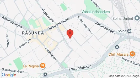 Apartments for rent i Solna - kort over placeringen