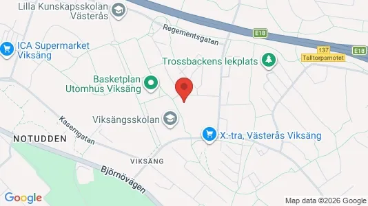 Apartments for rent i Västerås - kort over placeringen