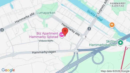 Apartments for rent i Hammarbyhamnen - kort over placeringen