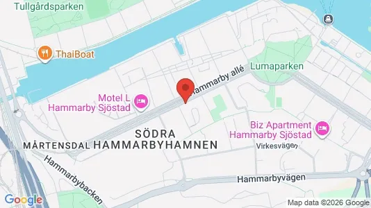 Apartments for rent i Hammarbyhamnen - kort over placeringen