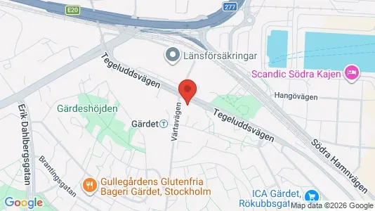 Apartments for rent i Gärdet/Djurgården - kort over placeringen