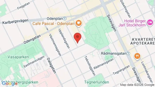 Apartments for rent i Vasastan - kort over placeringen