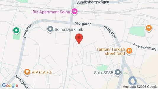 Apartments for rent i Solna - kort over placeringen