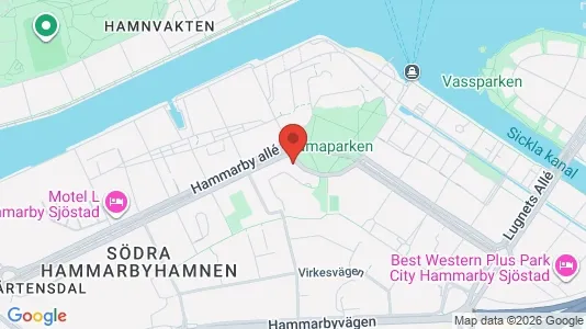 Apartments for rent i Hammarbyhamnen - kort over placeringen