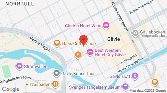 Apartments for rent i Gävle - kort over placeringen