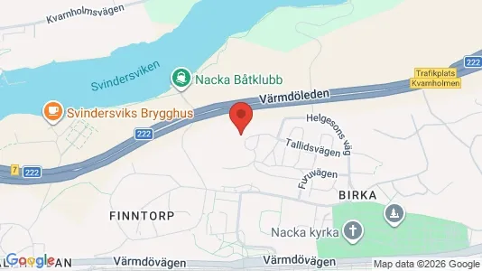 Apartments for rent i Nacka - kort over placeringen