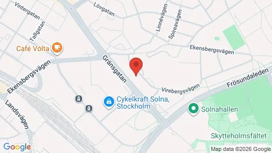 Apartments for rent i Solna - kort over placeringen